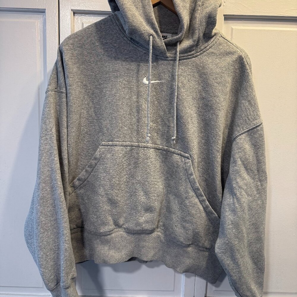 Women's Nike Hoodie Small Heather Grey